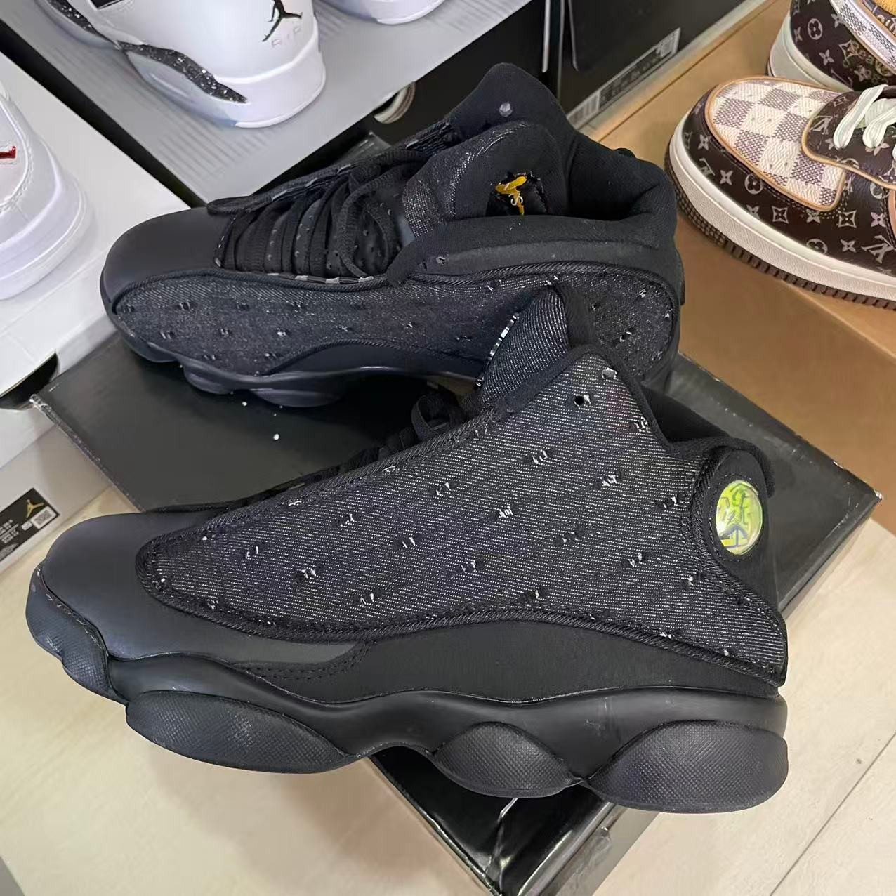 Air Jordan 13 Black Cat QC photo â real product photos before shipping
