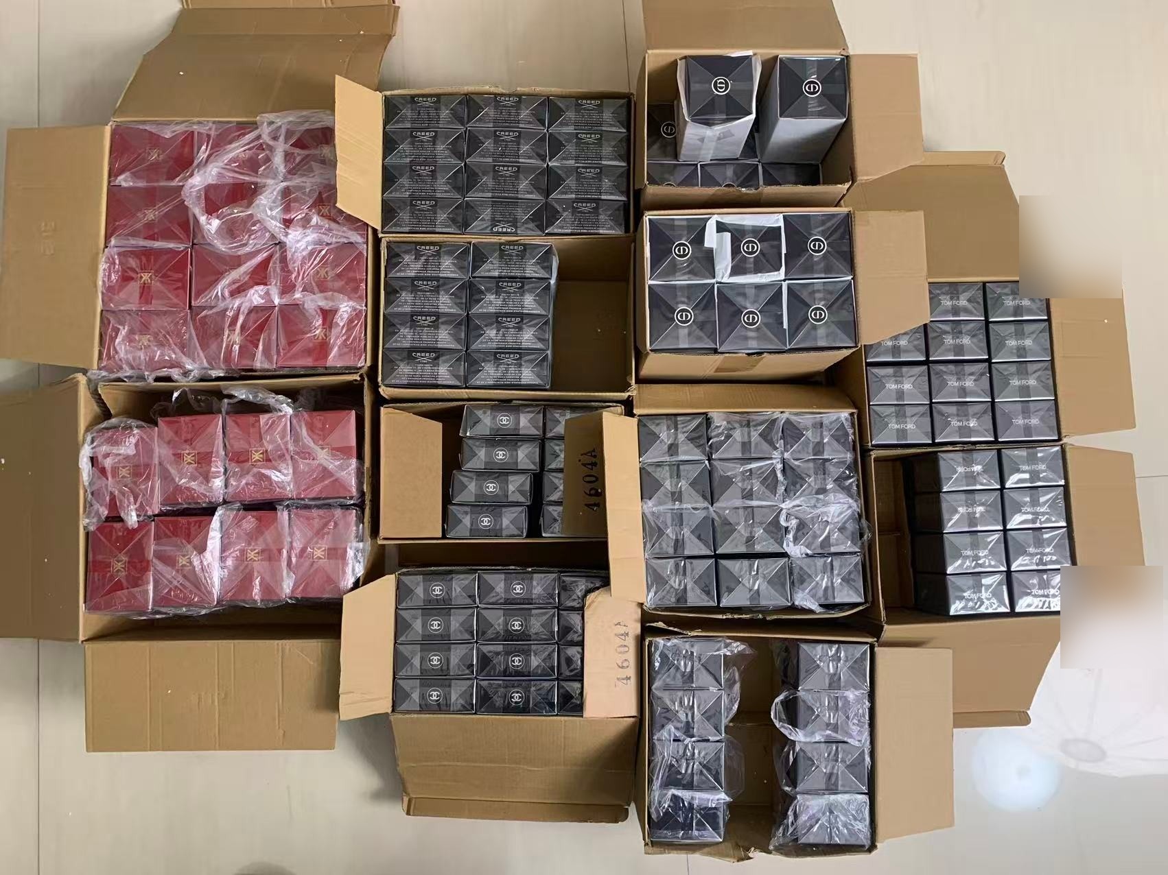 Fragrance orders packed - luxury gift boxes ready for delivery