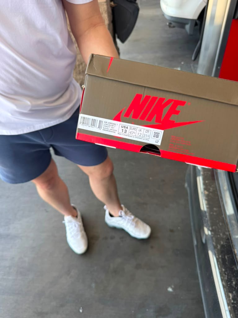 AJ1 Low OG SP Black/Sail/Dark Mocha US13 box delivered