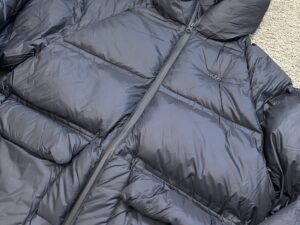 Ate Crop 90Down cropped puffer jacket — back view